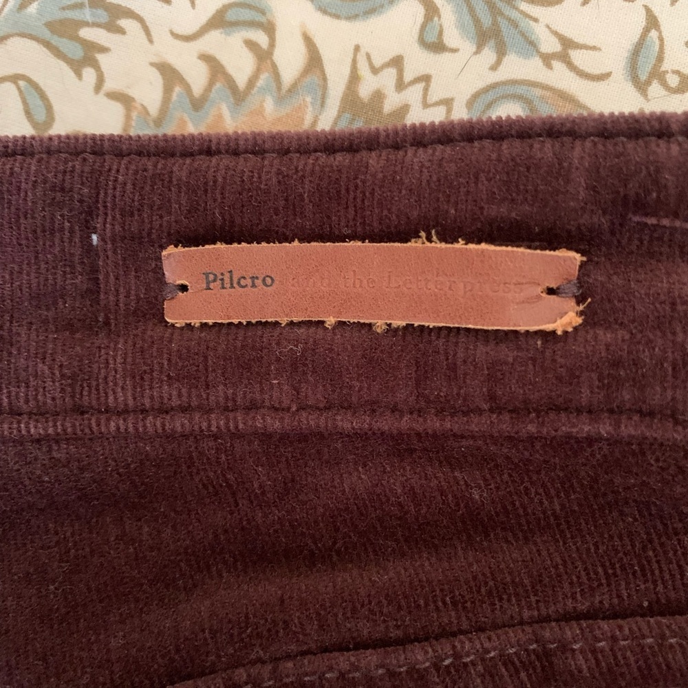 Pilcro High Rise Skinny‎ Brown Cord Pant - Picture 4 of 6